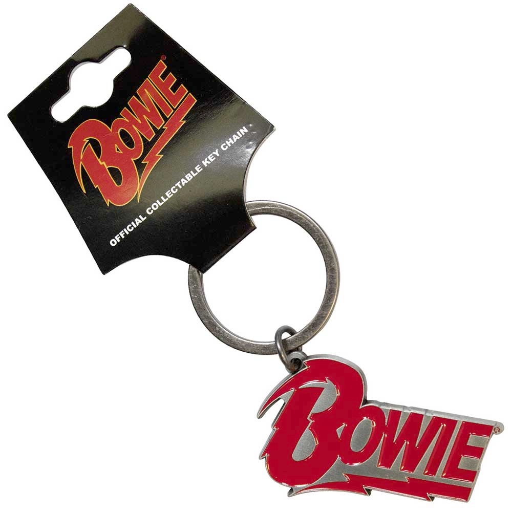 David Bowie - Logo Sleutelhanger - Rood